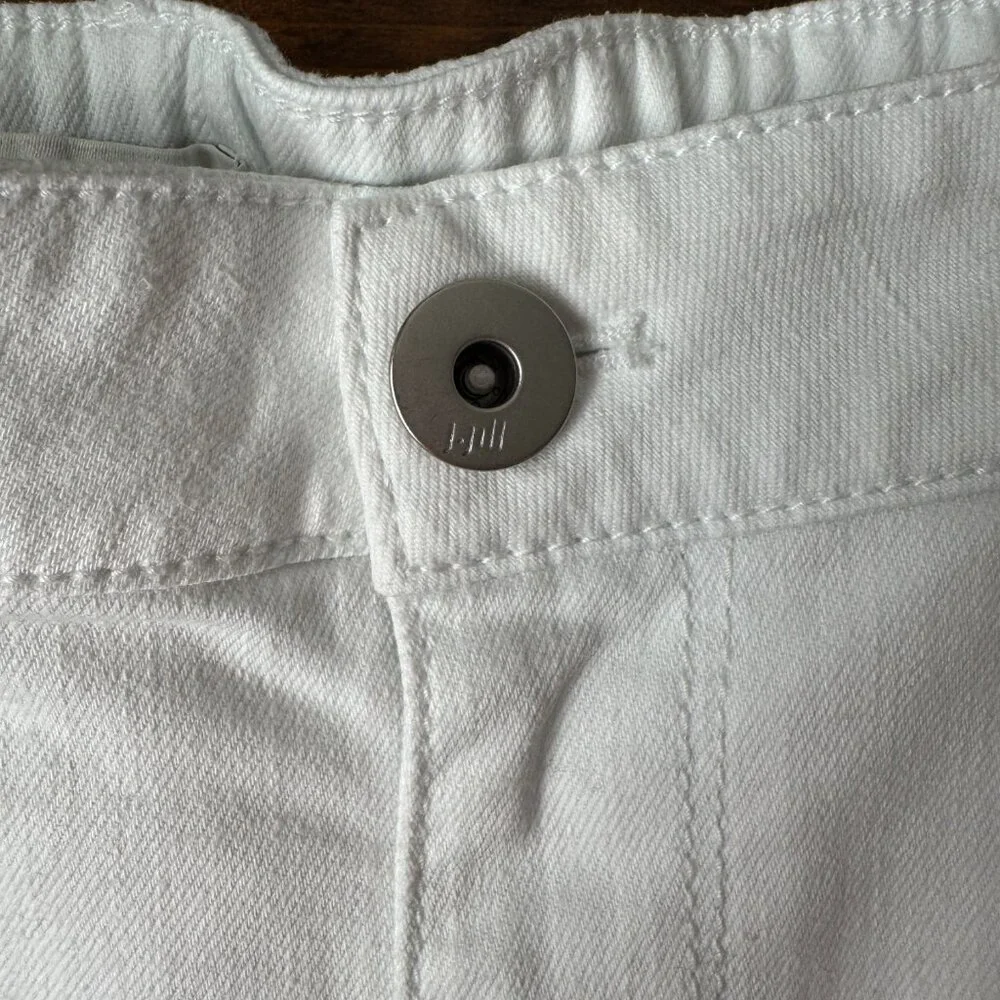 J. Jill White Jean Bermuda Shorts Size 18